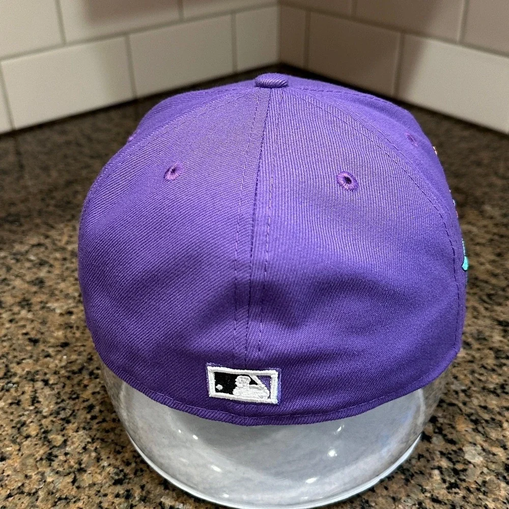 Arizona Diamondbacks New Era 59FIFTY Hat‎ 7 1/4 Purple 2001 World Series New
